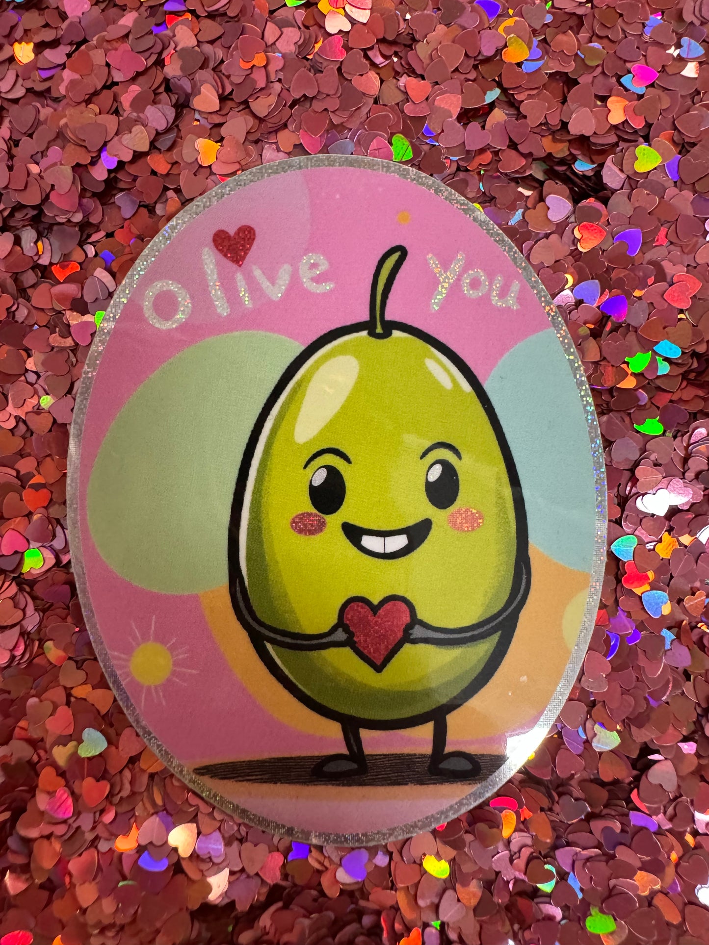 "Olive You" sticker