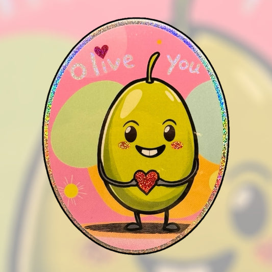 "Olive You" sticker